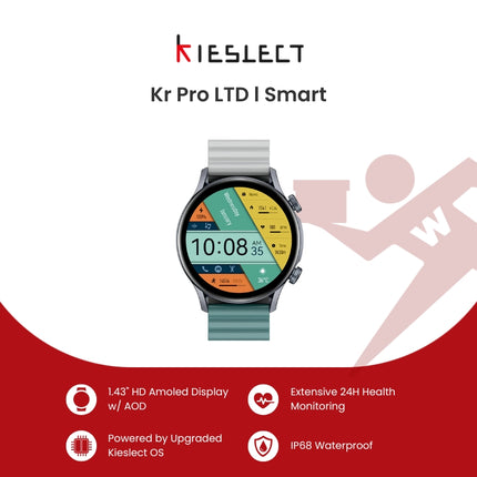 Kieslect Calling Watch Kr Pro LTD l Smart Watch with FREE Kieslect Mousepad