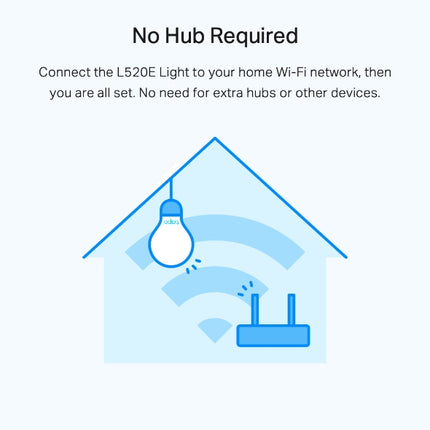 TP-Link Tapo L520E Smart WiFi Light Bulb, Daylight & Dimmable