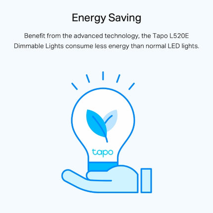 TP-Link Tapo L520E Smart WiFi Light Bulb, Daylight & Dimmable
