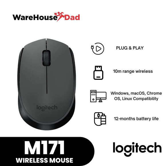 Logitech M171 Wireless Mouse Plug & Play Simplicity