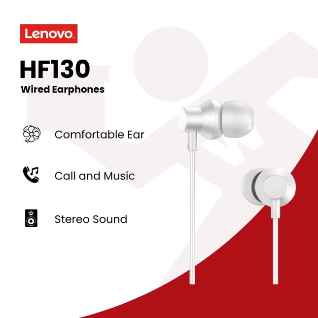 Lenovo HF130 Wired Earphones Headset