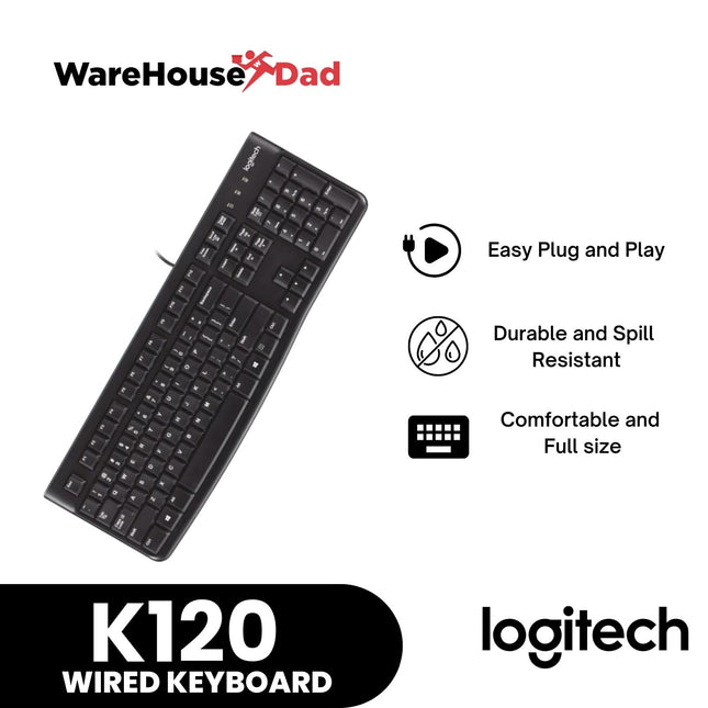 Logitech K120 Plug-and-Play USB Keyboard