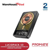 Promate LucidPack-10 Transparent MagSafe Wireless Charging Power Bank