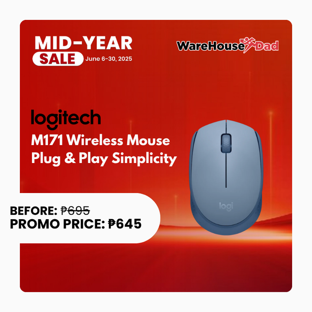 Logitech M171 Wireless Mouse Plug & Play Simplicity