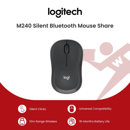 Logitech M240 Silent Bluetooth Mouse