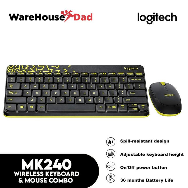 Logitech MK240 Wireless Keyboard and Mouse Combo