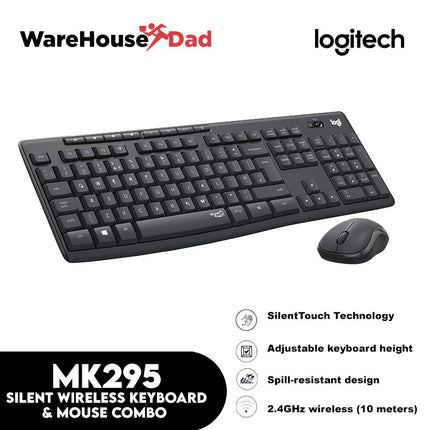 Logitech MK295 Silent Wireless Keyboard and Mouse Combo
