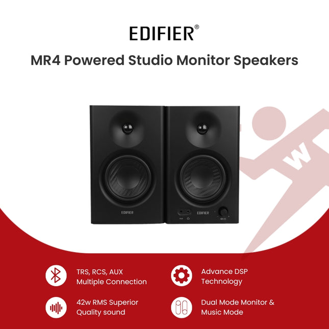 Edifier MR4  Powered Studio Monitor Speakers