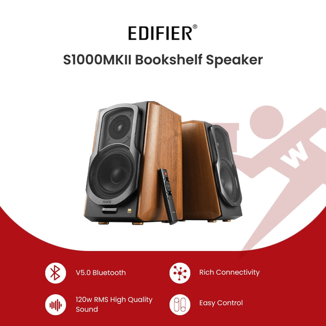 Edifier S1000MKII  Bookshelf Speaker for Your Daily Usage
