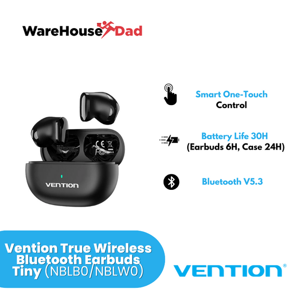 Vention True Wireless Bluetooth Earbuds Tiny (NBLB0/NBLW0)