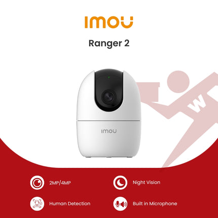Imou Ranger 2-D Home Pan & Tilt Wi-Fi Security Camera with FREE Adata 32GB SD Card