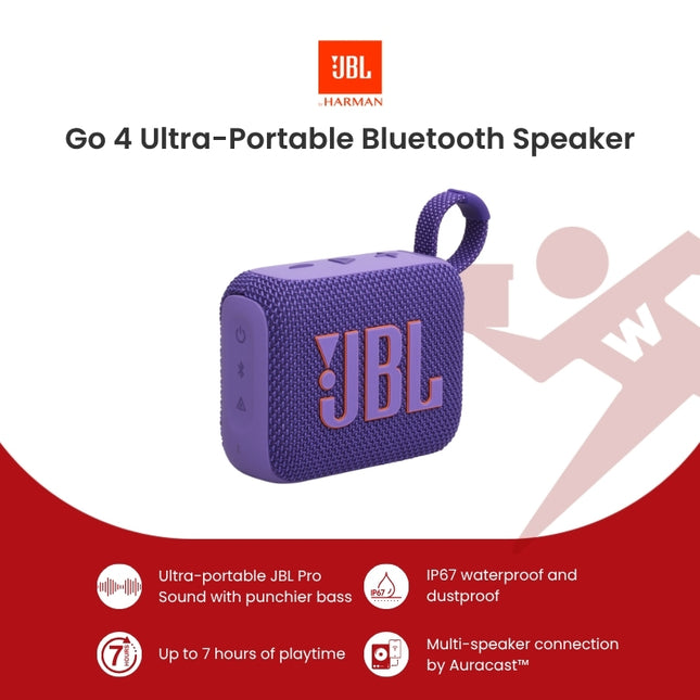 JBL Go 4 ultra-portable Bluetooth speaker