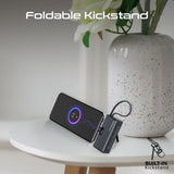 Promate NanoPack-5 Pocket-Sized, Fast Charging Power Bank with Foldable USB-C Connector and Lightning Cable