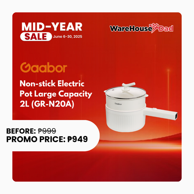 Gaabor Non-stick Electric Pot Large Capacity 2L (GR-N20A)