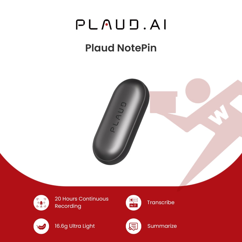 PLAUD.AI Plaud Note Pin Voicer Recorder – WarehouseDad PLAUD.AI Plaud Note Pin Voicer Recorder – WarehouseDad