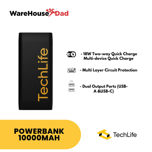 TechLife Powerbank 2 (TLPBNK05) 10000Mah