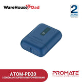 Promate Atom-PD20 10000mAh Super Mini Power Bank