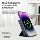 Promate PowerMag-Trio SuperCharge MagSafe Compatible & Apple Watch Wireless Charging Power Bank