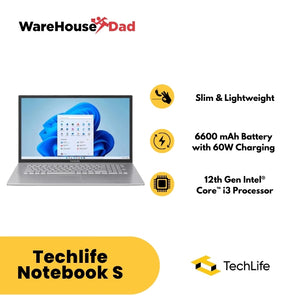 Techlife Notebook S Laptop Screen Panel 14" 8GB RAM x 512GB ROM