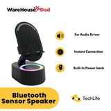 Techlife Bluetooth Sensor Speaker TLBS002 | Built-in Power bank | 5W Audio Driver