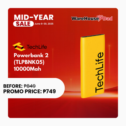 TechLife Powerbank 2 (TLPBNK05) 10000Mah