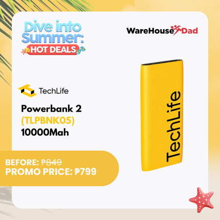 TechLife Powerbank 2 (TLPBNK05) 10000Mah