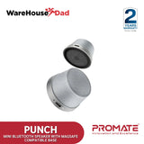 Promate Punch High-Fidelity Mini Bluetooth Speaker with MagSafe Compatible Base