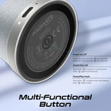 Promate Punch High-Fidelity Mini Bluetooth Speaker with MagSafe Compatible Base