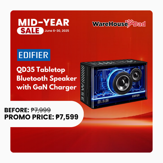 Edifier QD35  Tabletop Bluetooth Speaker with GaN charger