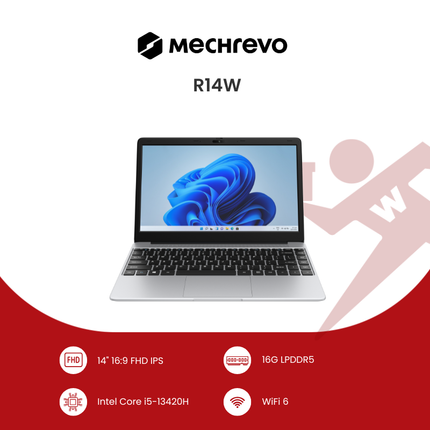 Mechrevo R14W Laptop l Intel Core i5 l 512GB SSD l Laptop with Backpack