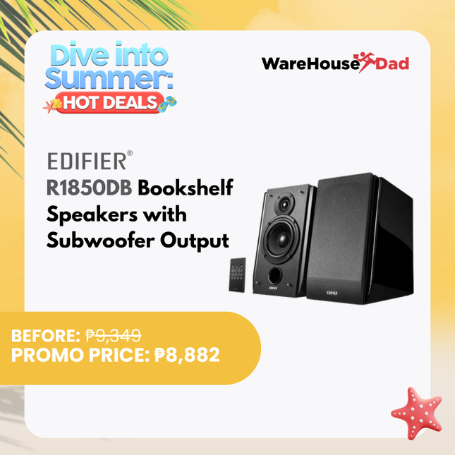 Edifier R1850DB  Bookshelf Speakers with Subwoofer Output