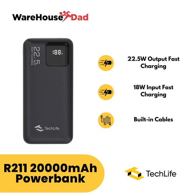 TechLife R211 20000mAh Powerbank