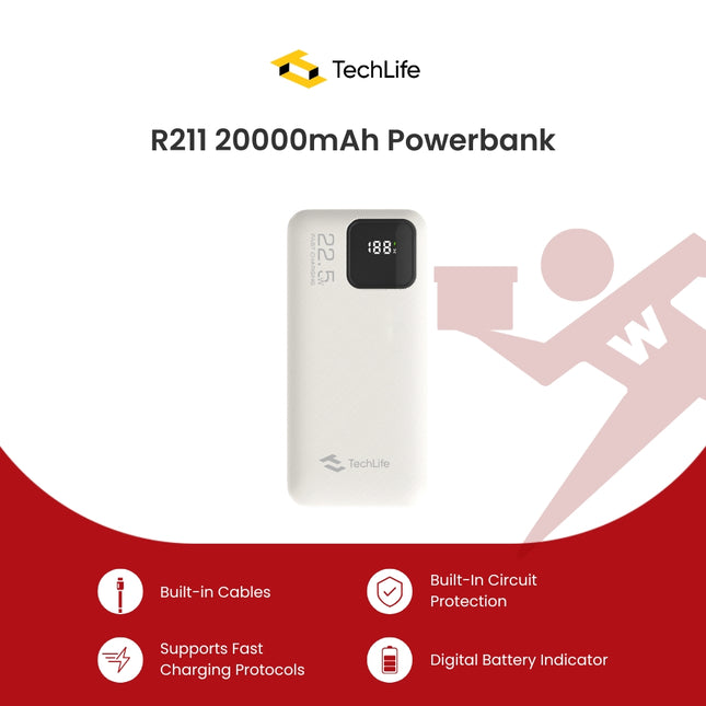 TechLife R211 20000mAh Powerbank TLPBNK06