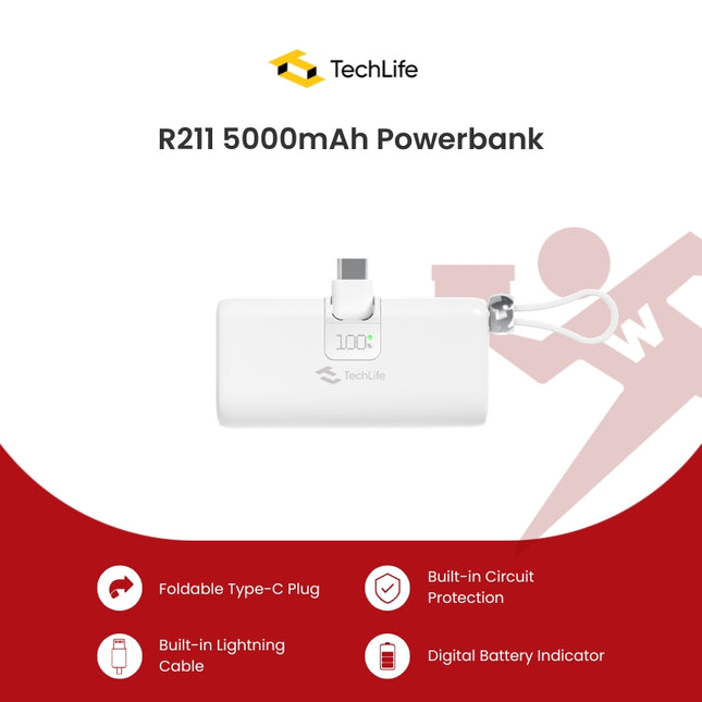 TechLife R211 (TLPBNK07) 5000mAh Powerbank