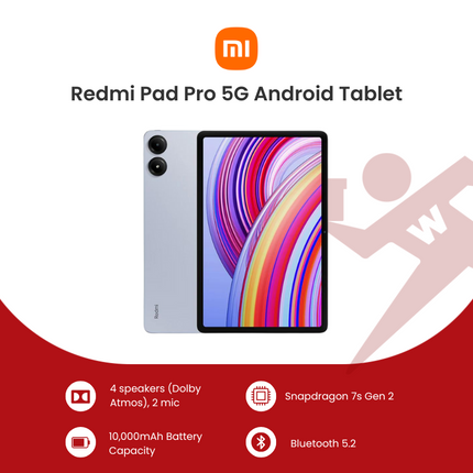 Xiaomi Redmi Pad Pro 5G Android Tablet
