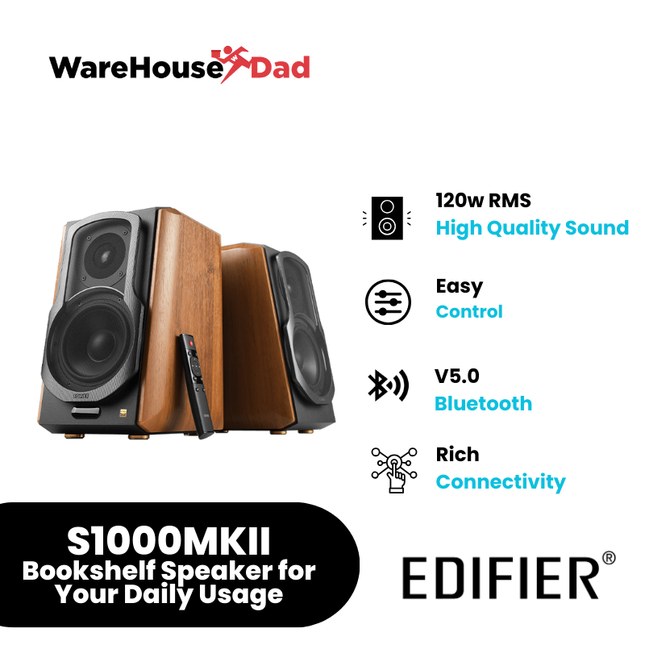 Edifier S1000MKII  Bookshelf Speaker for Your Daily Usage
