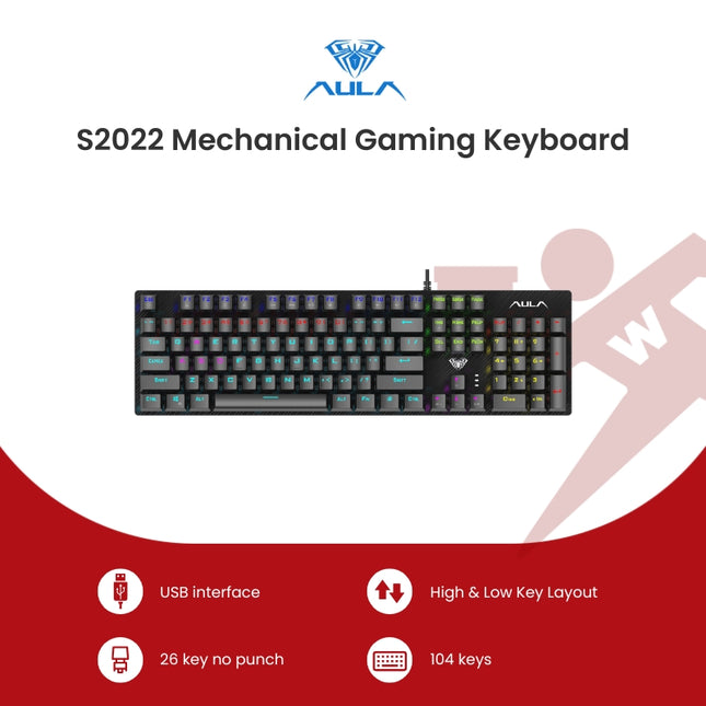 AULA S2022 Mechanical Gaming Keyboard