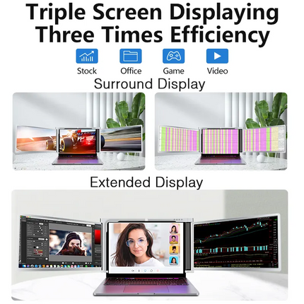 Juno S600 Portable Dual-Screen Monitor for Notebooks