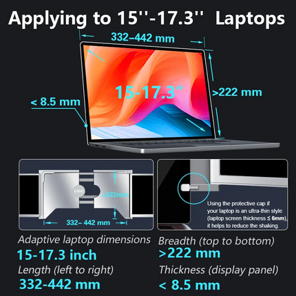 Juno S600 Portable Dual-Screen Monitor for Notebooks