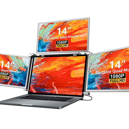 Juno S680 Portable Quad Monitor for Notebooks