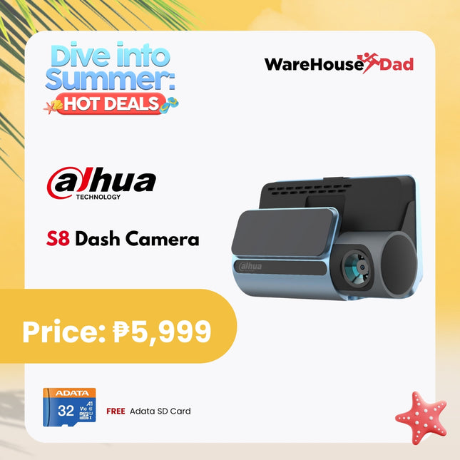 Dahua S8 Dash Camera with FREE Adata SD Card