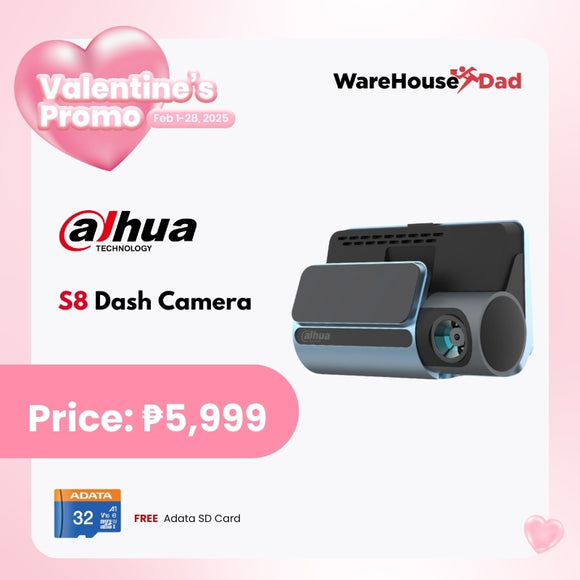 Dahua S8 Dash Camera with FREE Adata SD Card