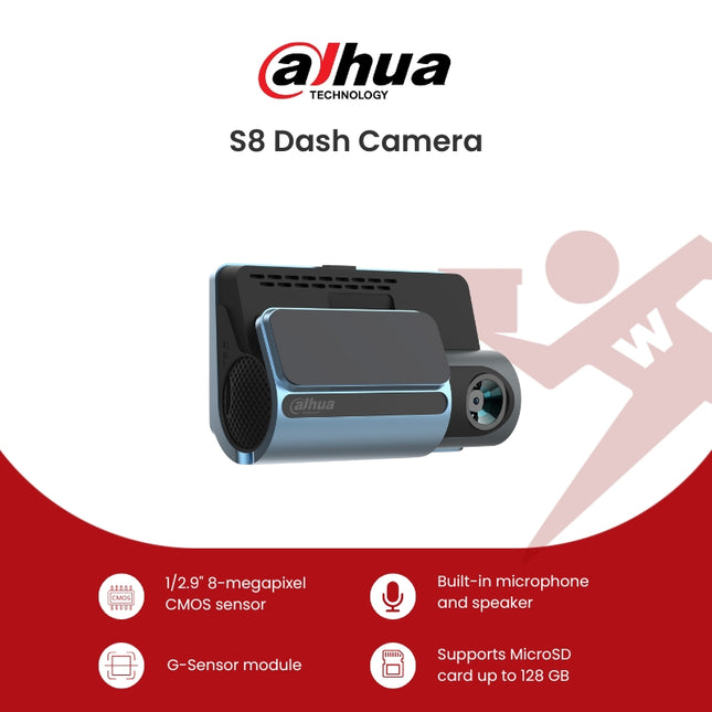 Dahua S8 Dash Camera with FREE Adata SD Card