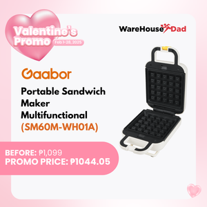 Gaabor Portable Sandwich Maker Multifunctional Toaster (SM60M-WH01A)