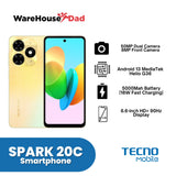 Tecno Spark 20C Smartphone with FREE Lenovo HF130 Wired Earphone