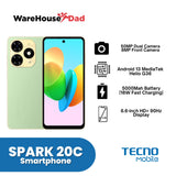 Tecno Spark 20C Smartphone with FREE Lenovo HF130 Wired Earphone