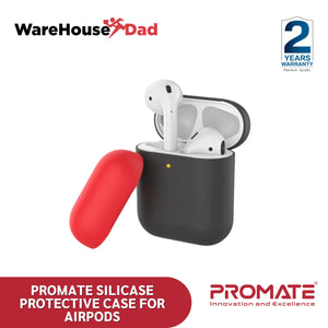 Promate SiliCase Dual-Toned Multi-Design Protective Case for Airpods