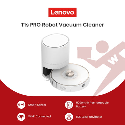Lenovo T1s PRO Robot Vacuum Cleaner