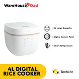 TechLife 4L Digital Rice Cooker