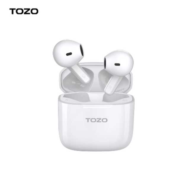 TOZO A3 Pro Half in-Ear Lightweight Wireless Earbuds with Digital Call Noise Reduction l White